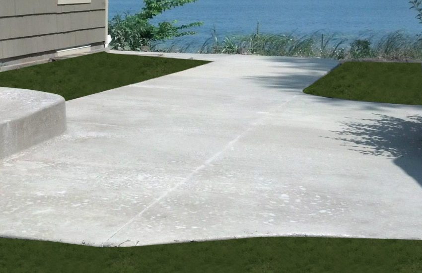 Concrete patio